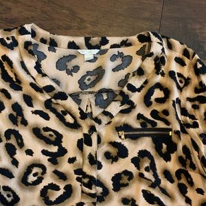 Cheetah long sleeve top